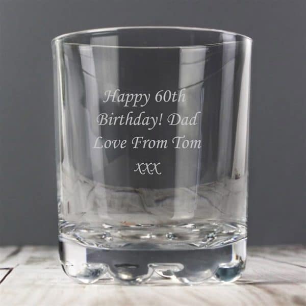 Image of 10oz Personalised Engraved Whiskey Glass
