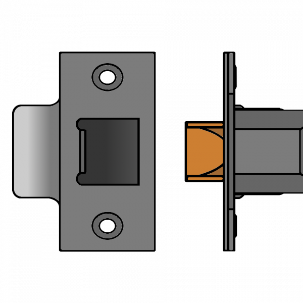 UNION HD26 Dual Finish Heavy Duty Tubular Latch